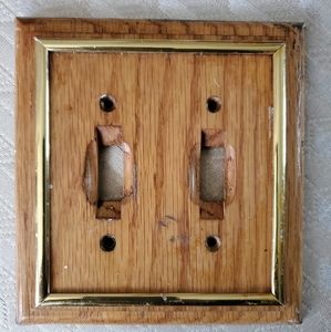 Vtg. Dbl light switch cover